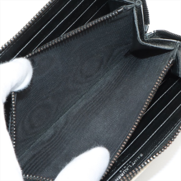 SAINT LAURENT Monogram Matelasse Zip Around Calfskin Continental Wallet - Picture 8 of 10